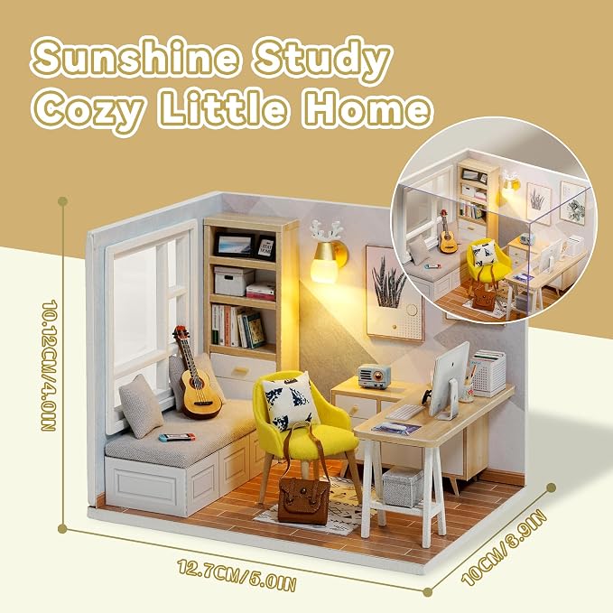Flever Dollhouse Miniature DIY House Kit Creative Room - Image 2