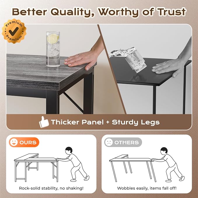Huuger 63 Inch L Shaped Desk - Image 7
