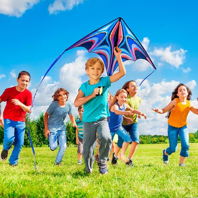 Kite, Large Delta Kites for Kids and Adults, Durable Multifunctional Beach Kite - Image 7