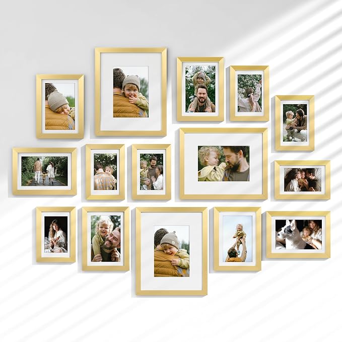 Venusmiles 15 Pack Picture Frames Collage Wall Decor, Gallery Frame Set by Venusmiles