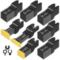 110 PCS Multitool Blades Oscillating Tool Blade, Universal Titanium Oscillating Saw Blades for Metal Nails, Wood and Plastic, Multi Tool Blades Kits Fit Dewalt Milwaukee Ryobi Rockwell Fein