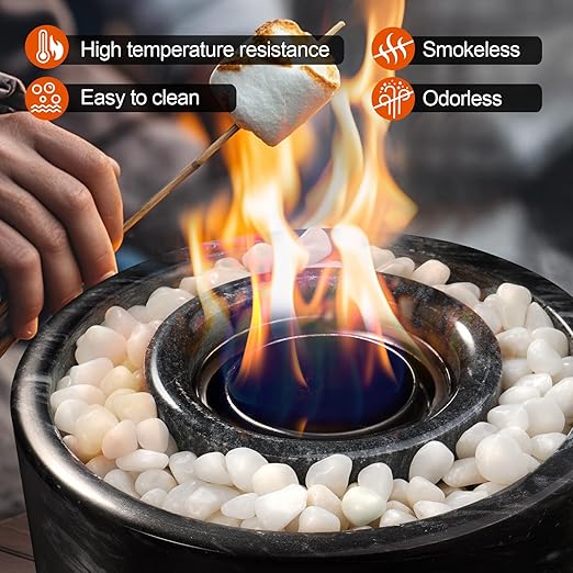 5 lb Natural Polished White Pebbles, 1/2 Inch Decorative White Rocks - Image 4