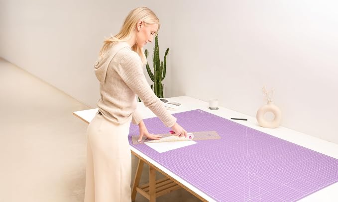Elan Cutting Mat 36x60 Pink & Purple, Extra Large Self Healing Cutting Mat 36 x - Image 6