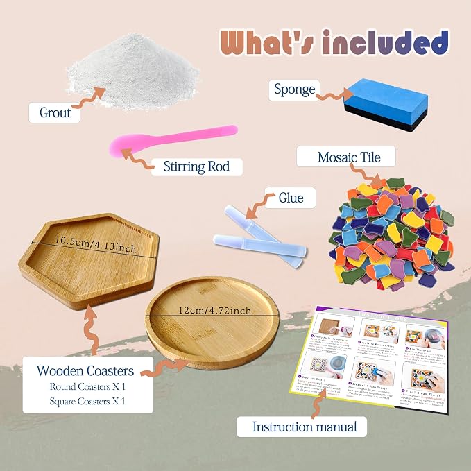 Nuyoach Mosaic Tiles Crafts Kits - Image 2