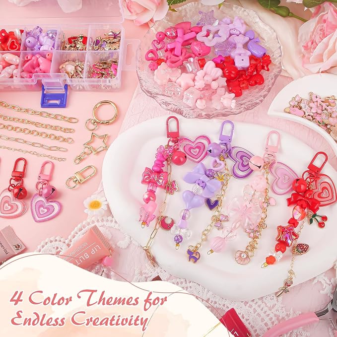 Ecoofor 458 Pcs Keychain Making Kit — Includes 19 Keychain Clips, 25 Extender - Image 5