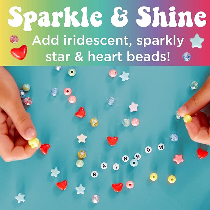 Creativity for Kids Rainbow Bead Jar Jewelry Making Kit: Makes 40+ Friendship - Image 6