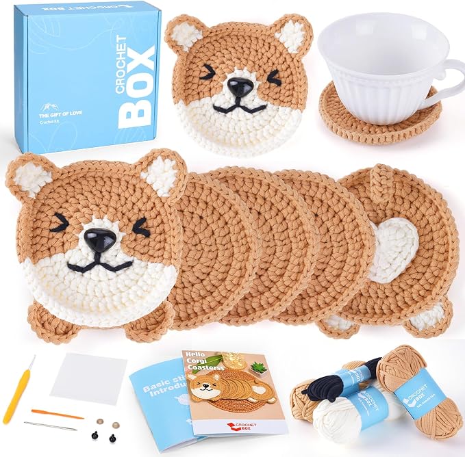 CrochetBox Crochet Kit for Beginners Adults by CROCHETBOX
