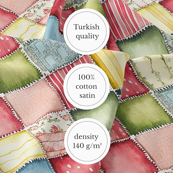 100% Cotton Fabric by the Yard – Turkish Quality Quilting & Sewing Fabric - Image 6