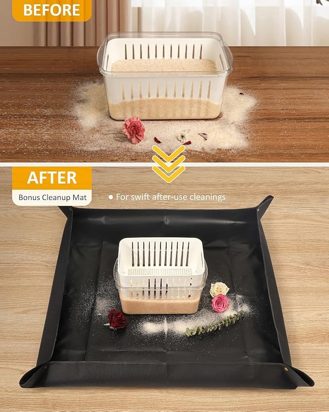 Wisedry 2PCS 10L Silica Gel Flower Drying Box, One Step Retrieve Dried Flowers - Image 5