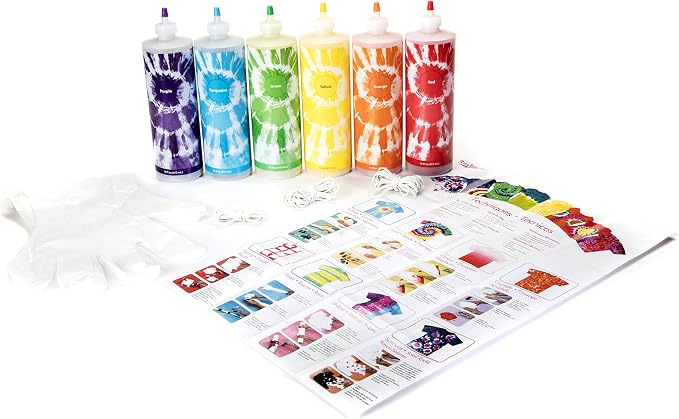 Tulip One-Step Tie-Dye Kit Extra Large Block Party 16 oz Easy Squeeze Bottles - Image 3