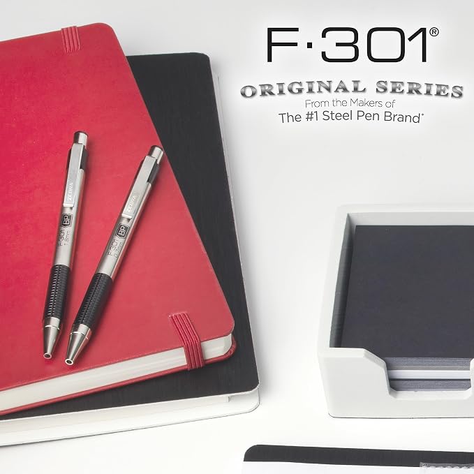 Zebra Pen F-301 Ballpoint Black Ink Fine Point 0.7mm Stainless Steel - Image 6