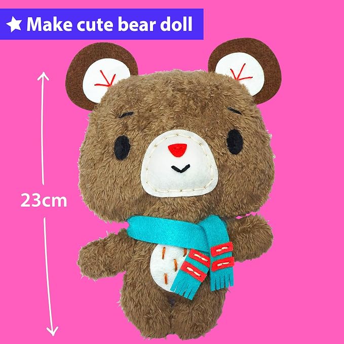 KRAFUN Teddy Bear Sewing Kit for Kids Ages 8-12 - Image 2