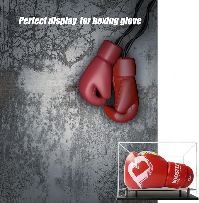 Boxing Glove Display Case, Self-Assembly Acrylic Display case - Image 5