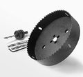 6-1/8 Inch Hole Saw with 1/2" Hex Shank Quick Change Arbor, JTemgle Bi-Metal Hole Saw Heavy Duty Hole Cutting Tool for Cornhole Boards, Recessed Lights, Wood, Plastic, Drywall & Soft Metal