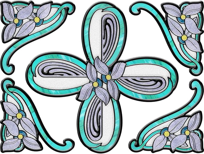ADD.HERES Window Stickers, ‌Stained Glass Window Privacy Film, UV Blocking - Image 7