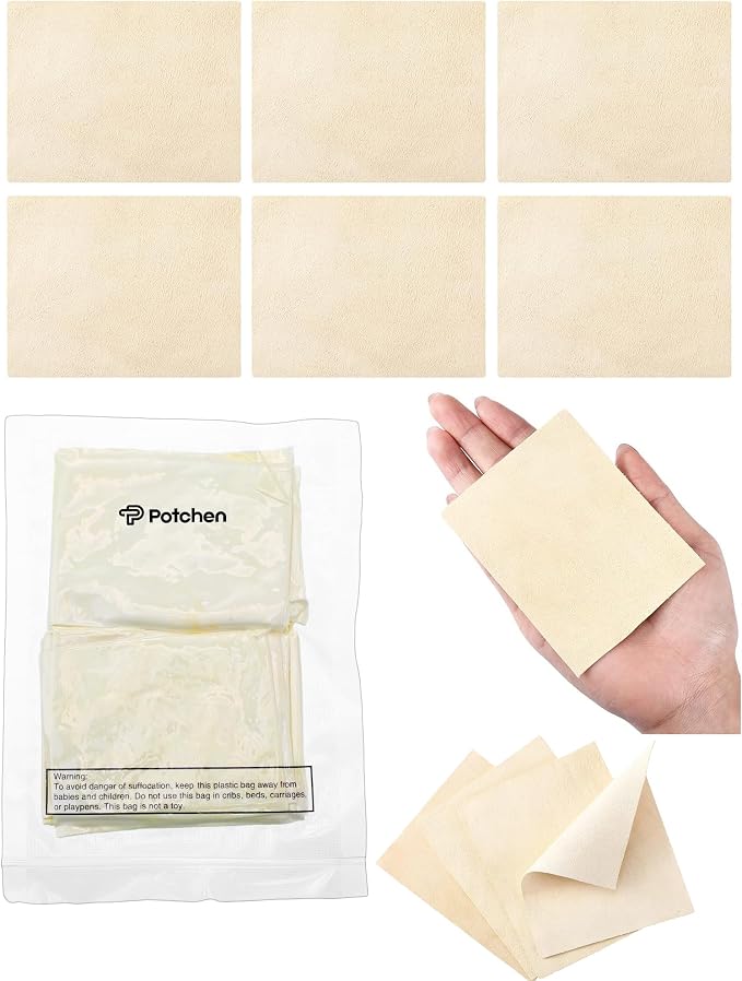 Potchen 20 Pieces Pre Cut Chamois - Image 7