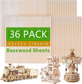 36 Pack Basswood Sheets, 3mm Basswood Plywood Sheets by Unknown