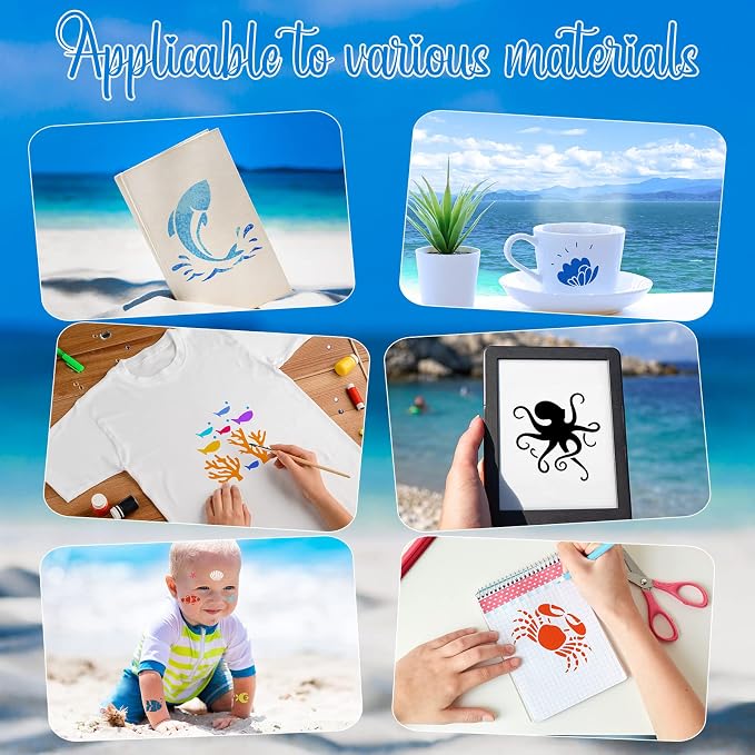Fainne 100 Pcs 2 Inch Stencils Small Stencils - Image 5