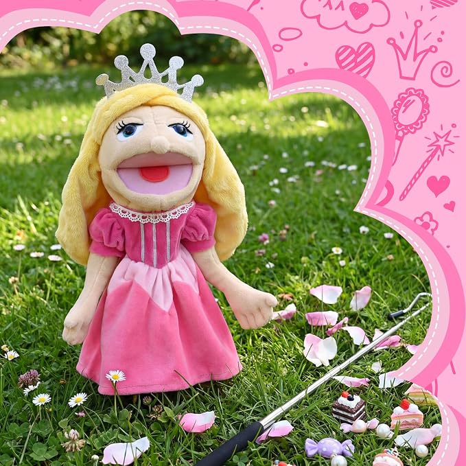 Soulchen 16 Inch Pink Hand Puppets - Image 6