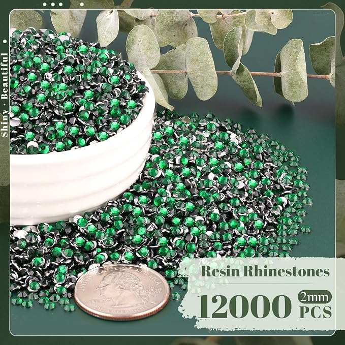 12000PCS 2mm Resin Rhinestones Bulk - Image 2