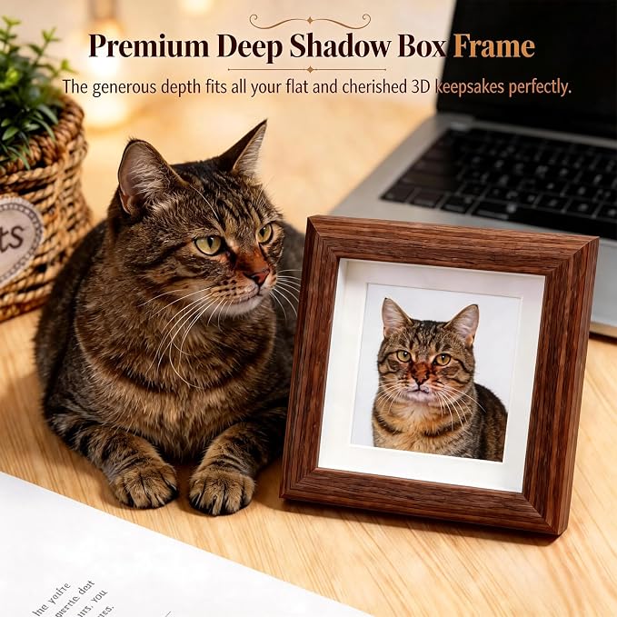 2Pcs Small Shadow Box, Small Shadow Box Frame, Mini Shadow Box Display Frame - Image 3
