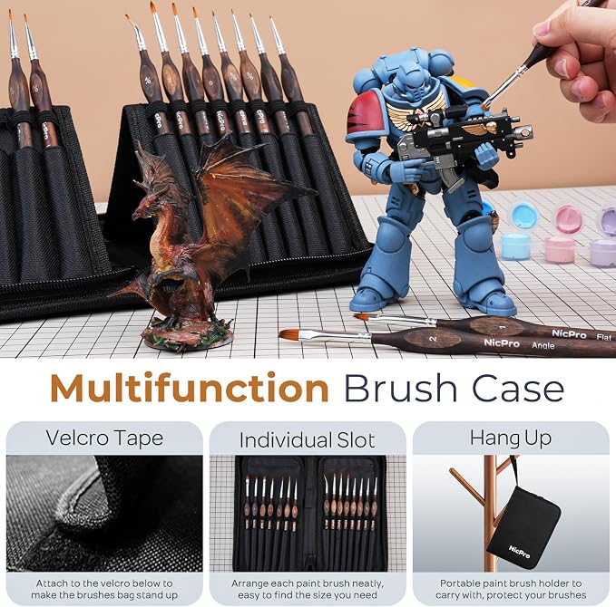 Nicpro Miniature Paint Brushes - Image 5