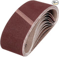 HARFINGTON 3 x 18 Inch Sanding Belts, 12 Pcs 150 Grits Aluminum Oxide Abrasive Belt Sander File Belt for Woodworking, Metal Polishing, Knife Sharpener