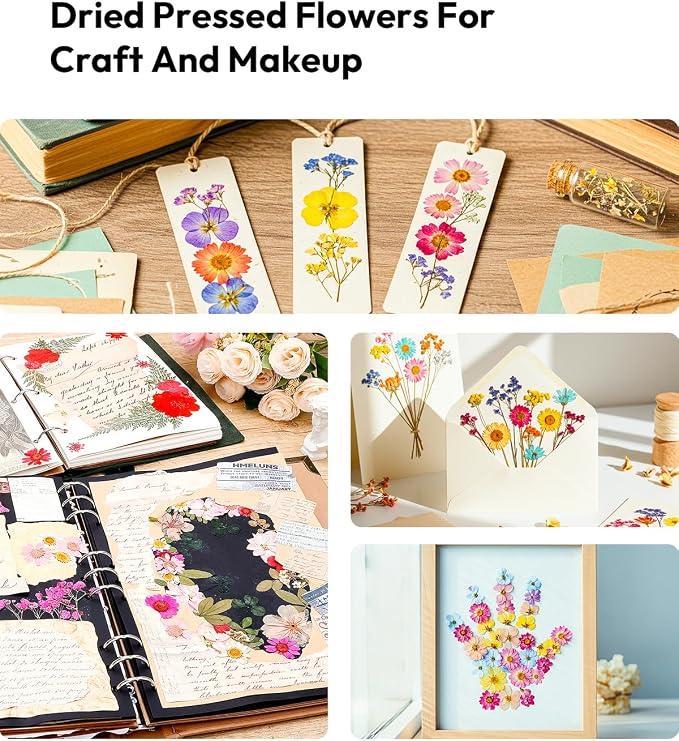 Dried Flowers, Resiners 174Pcs Pressed Flowers - Image 8