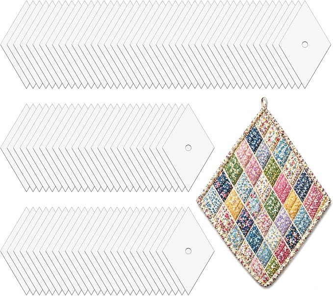 500 PCS 1.5" Diamond 60 Degrees Piecing Paper Templates, Quilting Templates by Neworkg