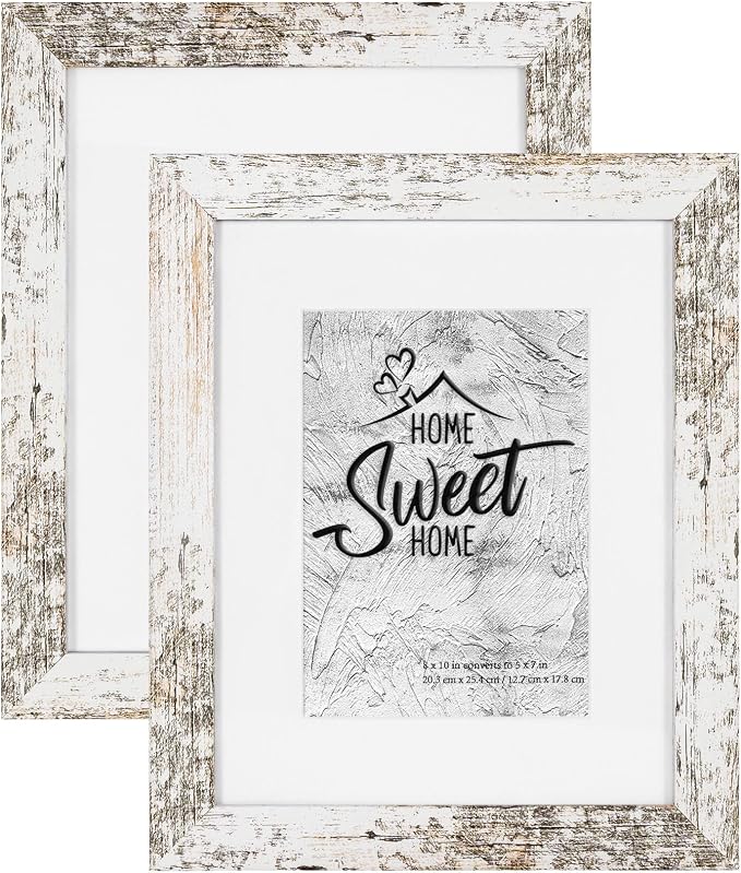 Califortree Rustic White 8x10 Picture Frame by Califortree