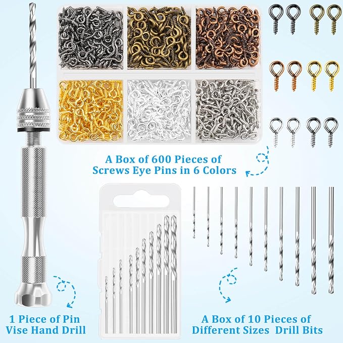 Shynek Pin Vise Hand Drill Set, Manual Hand Drill - Image 2