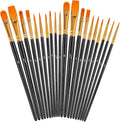 Soucolor Acrylic Paint Brushes Set, Halloween Pumpkin Ceramic Crafts Supplies by Soucolor
