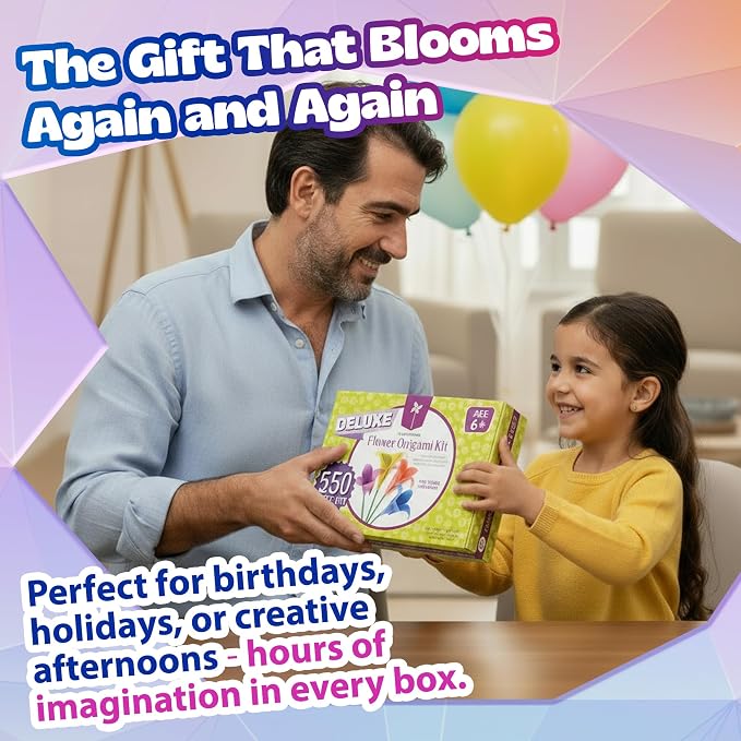 Pinwheel Crafts Flower Origami Kit - Image 7