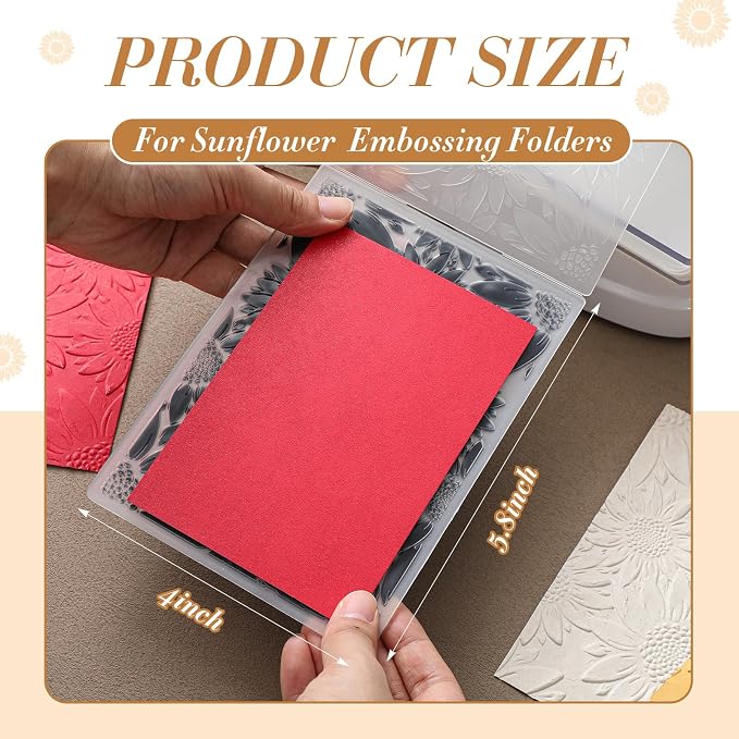 Geiserailie 1 Pcs Embossing Folders 2d/3D Embossing Machine Template Paper Card - Image 2