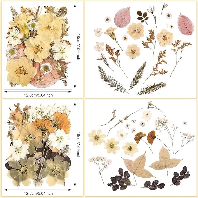 Nuanchu Dried Pressed Flowers for Soap Making Boho Dried Flower Resin Crafts - Image 4