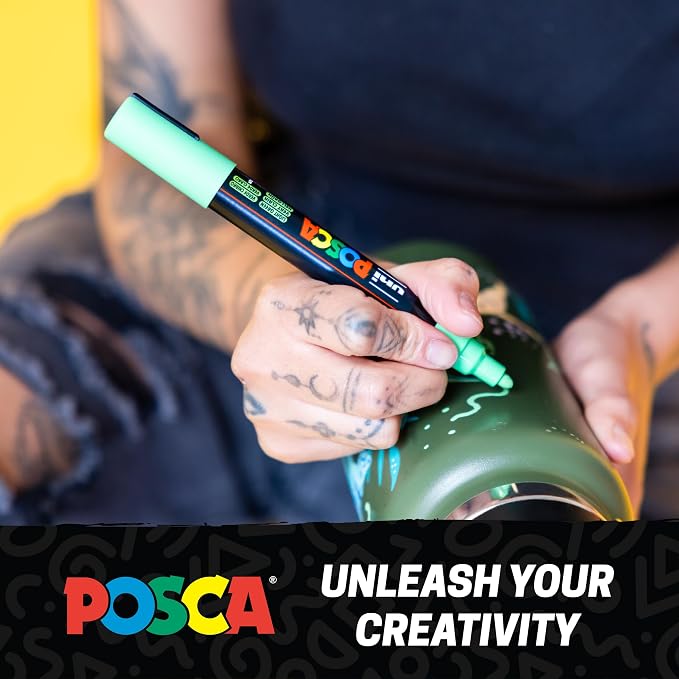 POSCA Canvas Paint by Number Kit, Lilac Dream - Image 9
