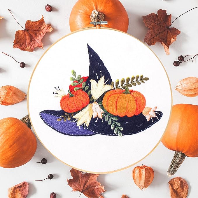 Santune 4-Pack Halloween Embroidery Kit Cross Stitch Kits - Image 6