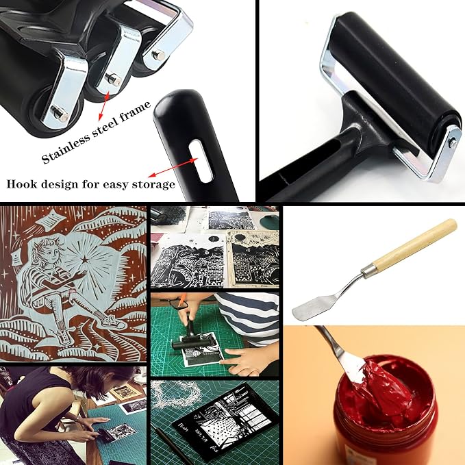 HRJZF Soft Rubber Brayer Rollers - Image 5
