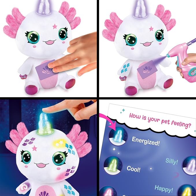 Canal Toys Airbrush Plush Light Up Axolotlcorn - Image 7
