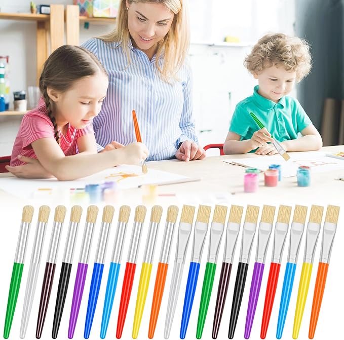 20 Pcs Kids Paint Brushes - Image 6