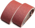 Taokyid 3 x 21 Inch Sanding Belts for Belt Sander 3x21,Aluminum Oxide Abrasive Sandpaper, 8 Each of 40 80 120 Grits,24 Pack