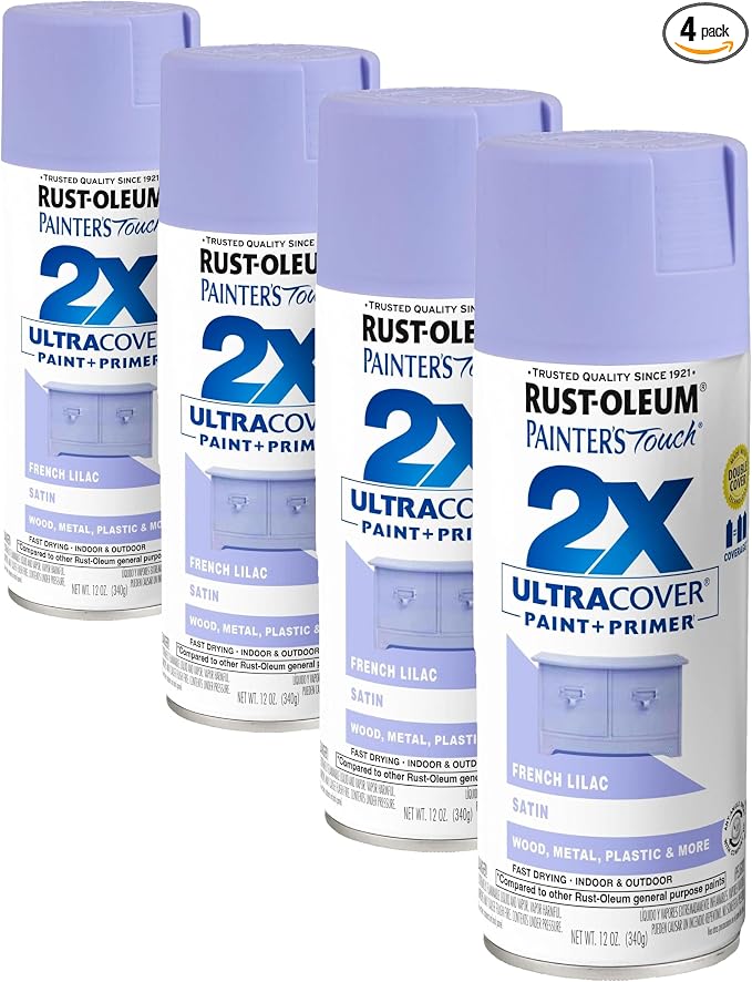 Rust-Oleum 334068 Painter's Touch 2X Ultra Cover Spray Paint, 12 oz, Satin by Rust-Oleum