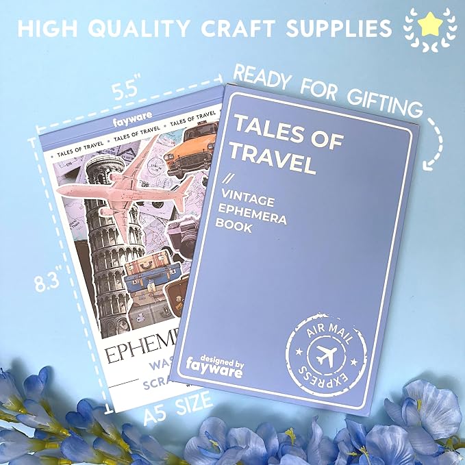 Fayware 300+ Travel Stickers for Scrapbooking & 20 A5 Papers - Image 8