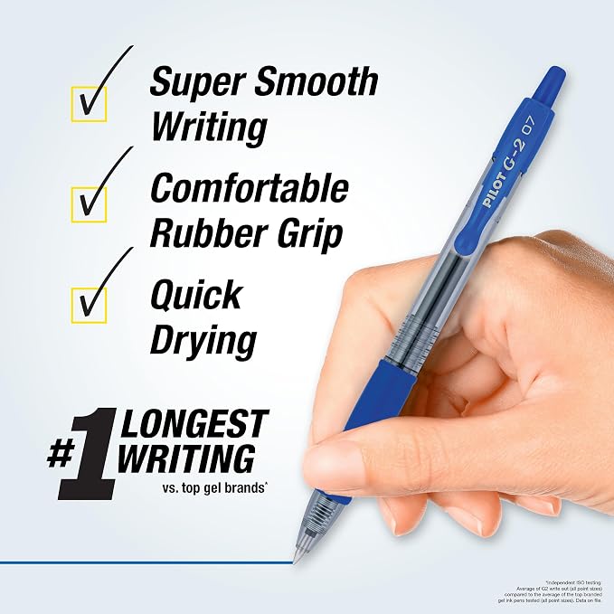 Pilot G2 Premium Gel Roller Pens, 0.7 mm, Fine Point, Journaling and Office - Image 2
