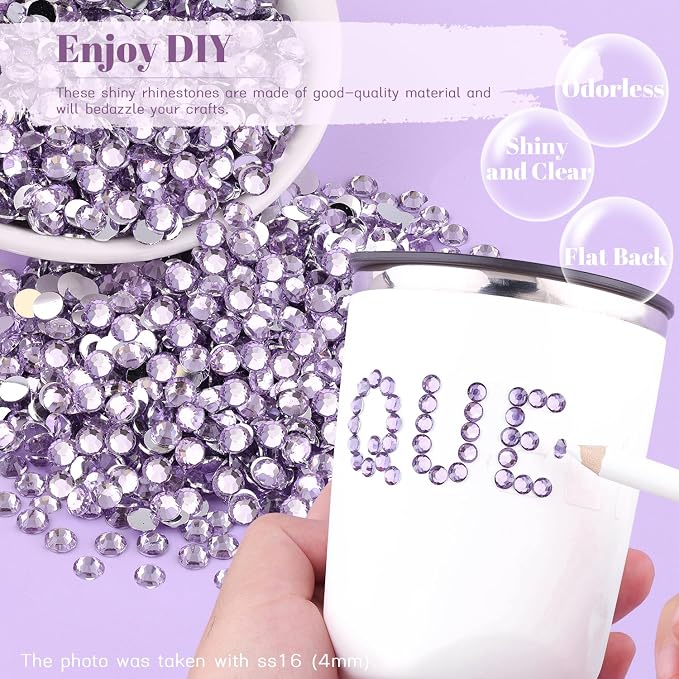 12000PCS 2mm Resin Rhinestones in Bulk, Bedazzling Flatback Crystals Rhinestones - Image 4