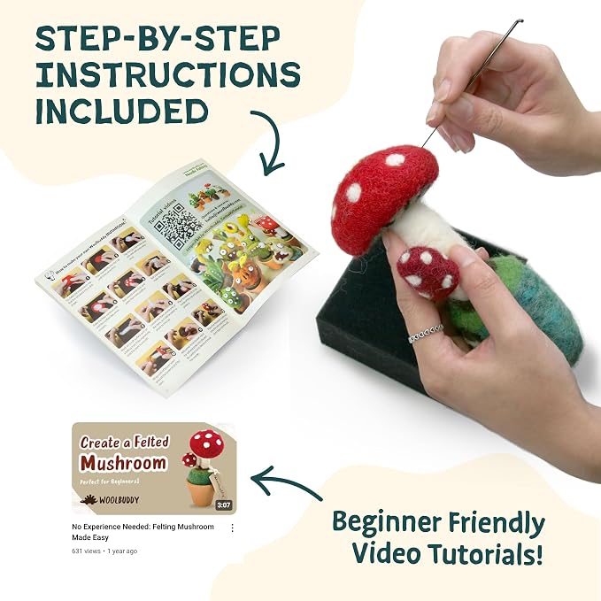 Woolbuddy Needle Felting Kit Starter Set - Image 4