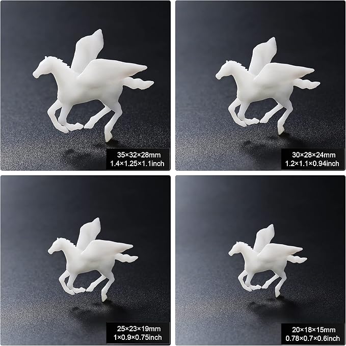 Woohome 14 PCS 3D Resin Mould Filler Mini Horse Paper Crane Paper Airplane - Image 6