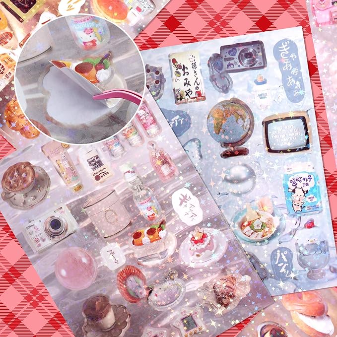 Tmtains 45 Sheets Japanese Manga Style Sticker Book 800+Pcs Heisei Retro - Image 6