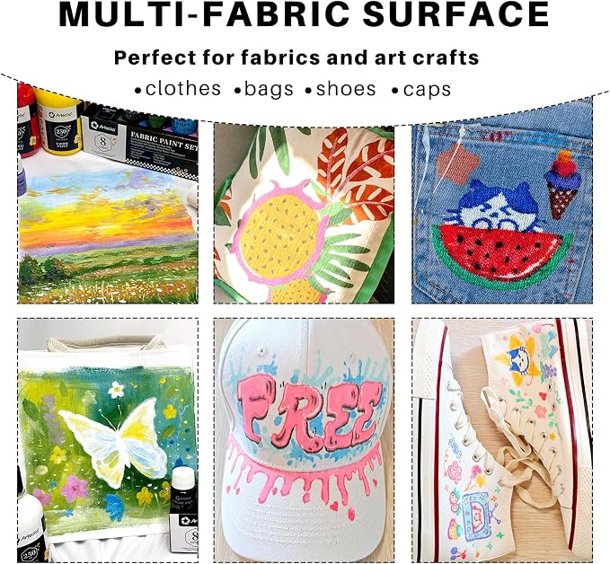 Artecho Fabric Paint Set - Image 7