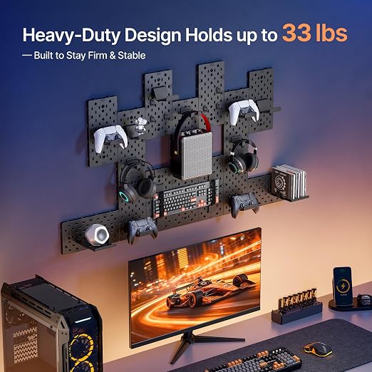 PEGZONE Controller and Headphone Holder Wall Mount, Controller Stand, Disc - Image 3